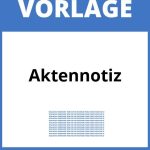 Aktennotiz Vorlage WORD