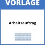 Arbeitsauftrag Vorlage WORD