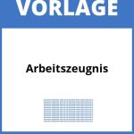 Arbeitszeugnis Vorlage WORD