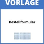 Bestellformular Vorlage WORD