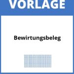 Bewirtungsbeleg Vorlage WORD