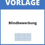 Blindbewerbung Vorlage WORD