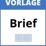 Brief Vorlage WORD