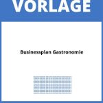 Businessplan Gastronomie Vorlage WORD