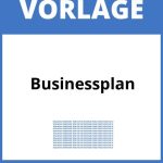 Businessplan Vorlage WORD