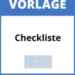 Checkliste Vorlage WORD