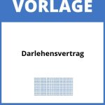 Darlehensvertrag Vorlage WORD