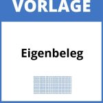 Eigenbeleg Vorlage WORD