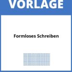 Formloses Schreiben Vorlage WORD