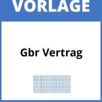 Gbr Vertrag Vorlage WORD