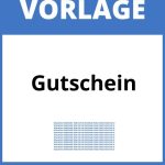 Gutschein Vorlage WORD