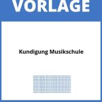 Kündigung Musikschule Vorlage WORD