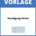 Kündigung Strom Vorlage WORD