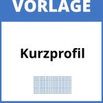 Kurzprofil Vorlage WORD