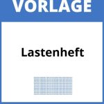 Lastenheft Vorlage WORD