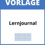 Lernjournal Vorlage WORD