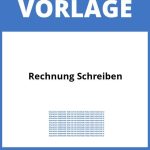 Rechnung Schreiben Vorlage WORD