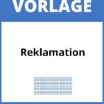 Reklamation Vorlage WORD