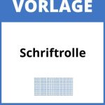 Schriftrolle Vorlage WORD