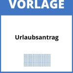 Urlaubsantrag Vorlage WORD