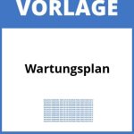 Wartungsplan Vorlage WORD