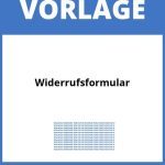 Widerrufsformular Vorlage WORD